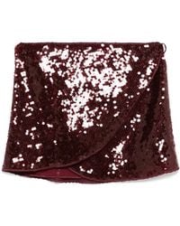 Oséree - Sequin-Embellished Wrap Skirt - Lyst