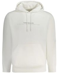 Calvin Klein - Hoodie À Logo Imprimé - Lyst