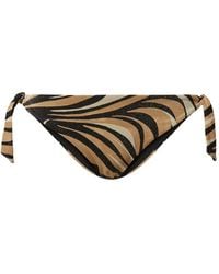 Twinset - Bikini Thong With Lurex And Print - Lyst