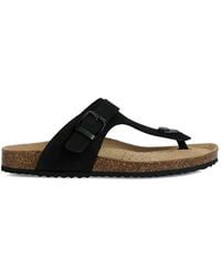 Geox - Buckle-Fastening Flip-Flops - Lyst