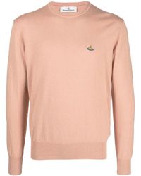 Vivienne Westwood - Orb-Embroidered Crew-Neck Jumper - Lyst