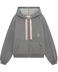 Repetto - Satin-Trimmed Zip-Up Hoodie - Lyst