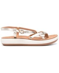 Ancient Greek Sandals - Crossover-Strap Leather Sandals - Lyst