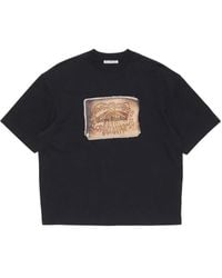 Acne Studios - Graphic-detail Organic-cotton T-shirt - Lyst