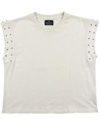 HTC - Studded Sleeveless T-Shirt - Lyst