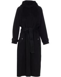 Pinko - フーデッド ベルテッドコート - Lyst