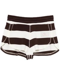 Alysi - Pantalones Cortos A Rayas - Lyst