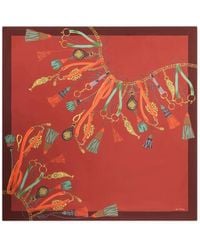Etro - Silk Scarf With Charm Motif - Lyst