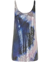 Rabanne - Trägershirt Aus Mesh Mit Print - Lyst