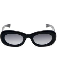 McQueen - Oval-Frame Sunglasses - Lyst