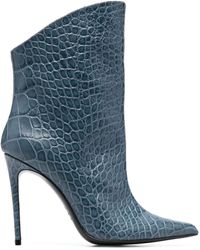 Giuliano Galiano - Elise 105mm Embossed Ankle Boots - Lyst