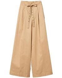 Twinset - Wide Twill Trousers - Lyst