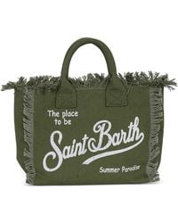 MC2 Saint Barth - Colette Fringe-Trim Logo-Print Tote Bag - Lyst