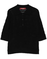 Max Mara - Buttoned Polo Top - Lyst
