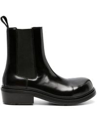 Bottega Veneta - Fireman Leather Chelsea Boots - Men's - Calf Leather/rubberrubberrubber - Lyst