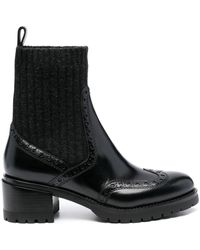 Santoni - Sock-style Ankle Boots - Lyst