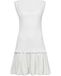 Proenza Schouler - Layered Seersucker Mini Dress - Lyst