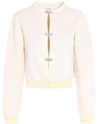 Barrie - Jewel-Detail Cashmere Cardigan - Lyst
