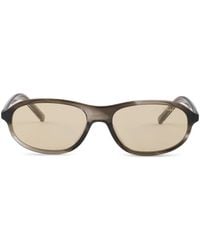 Prada - Sunglasses With The Iconic Metal Plaque - Lyst