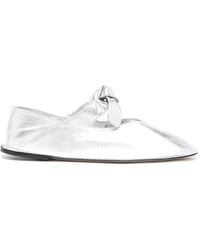 Hereu - Llasada Ballerinas Im Metallic-Look - Lyst