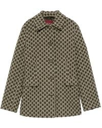 Gucci - Tweed Jack Met Kraag En Enkele Rij Knopen - Lyst