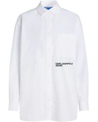 Karl Lagerfeld - Hemd Mit Logo-Print - Lyst