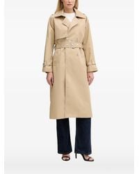 DKNY - Belted Double-Breasted Trench Coat - Lyst