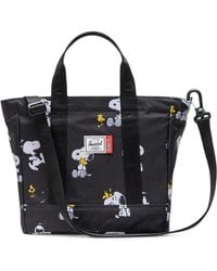 Herschel Supply Co. - X Peanuts Small Snoopy And Woodstock Graphic-Print Tote Bag - Lyst