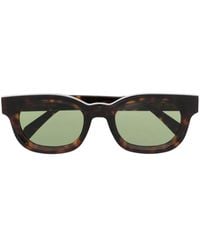 Retrosuperfuture - Logo-Lettering Square-Frame Sunglasses - Lyst