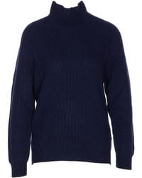 Dondup - Geribbelde Trui Met Hoge Hals - Lyst