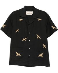 BAZISZT - Bird-Embroidered Shirt - Lyst