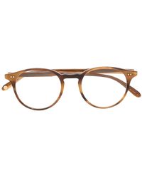 Garrett Leight - Clune Round-Frame Tortoiseshell Glasses - Lyst