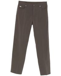 Emporio Armani - Logo-Patch Trousers - Lyst