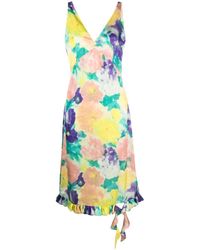 Remain - Floral-print Sleeveless Midi Dress - Lyst