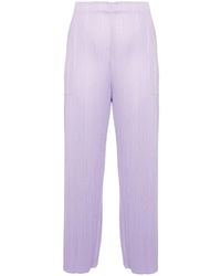 Pleats Please Issey Miyake - Monthly Colors April Straight-Leg Trousers - Lyst