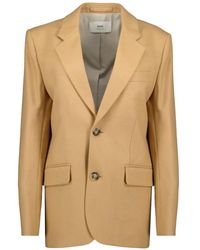 Ami Paris - Single Breasted Wool Blazer - Lyst