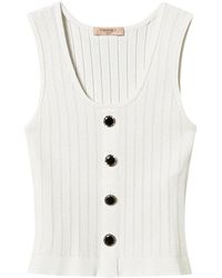 Twinset - Button-Up Knitted Top - Lyst