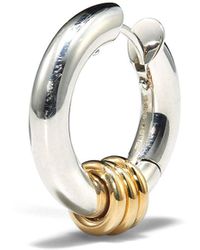 Mens Jewellery Earrings and ear cuffs Spinelli Kilcollin 18k Yellow Gold And Sterling Silver Ursa Minor Hoop Earring in Metallic for Men 