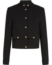 KARL LAGERFELD - Mock-Neck Jacket - Lyst