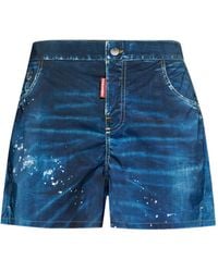 DSquared² - Print Swim Shorts - Lyst