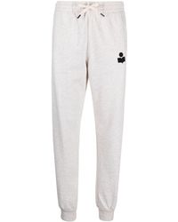 Isabel Marant - Malona Logo-Flocked Track Pants - Lyst