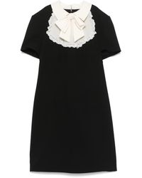 Alessandra Rich - Robe Courte À Col Montant - Lyst