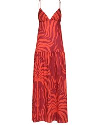 Johanna Ortiz - Robe Zea Palm À Imprimé Zèbre - Lyst