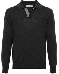 Canali - Merino Wool Polo Shirt - Lyst