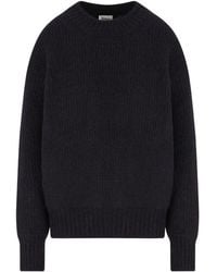 Saint Laurent - Ribbed Crew-Neck Sweater - Lyst