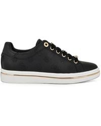 Guess - Stasey 4G Logo-Embossed Lace-Up Sneakers - Lyst