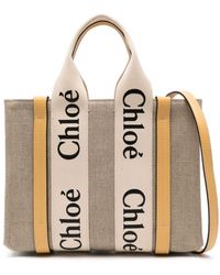 Chloé - Kleine Woody Handtasche aus Leder - Lyst
