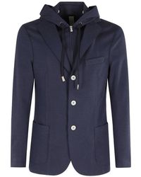 Eleventy - Jacke Mit Kapuze - Lyst