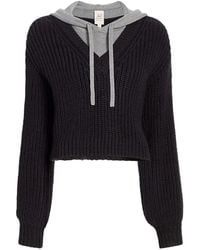 Cinq À Sept - Deidre Ribbed-Knit Layered-Effect Sweater - Lyst