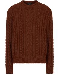 Emporio Armani - Cable-Knit Sweater - Lyst